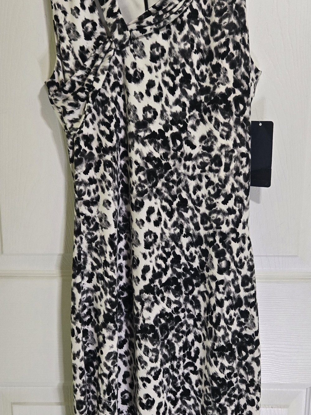 NWT Rachel Roy Leopard-Print Midi Dress XS, Old Navy Blue W/White XS
